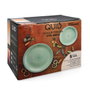Quid Service de Table Vita Aqua en Céramique Bleu 18 Pièces - 6 Personnes