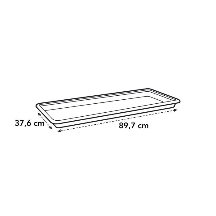 ELHO Soucoupe pour jardinière Green Basics 100 - Diamètre 89.7 x Hauteur 5.7 cm - Plastique recyclé haute qualité - Extérieur - Terre cuite doux - XXL
