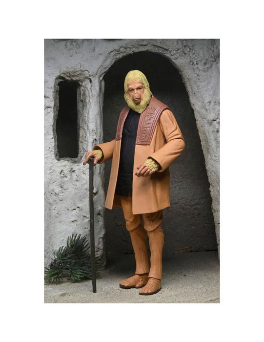 Neca Figurine Dr. Zaius 18 cm Planète des Singes avec Bâton et Bouteille