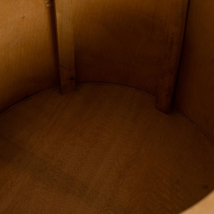 Pouf RATÁN Naturel Rotin 40 x 40 x 46 cm (2 Unités)