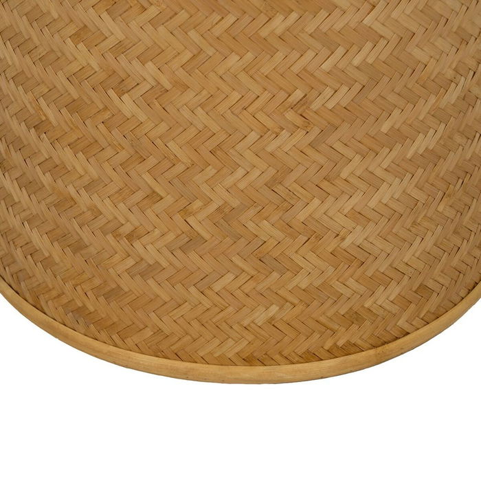 Pouf RATÁN Naturel Rotin 40 x 40 x 46 cm (2 Unités)