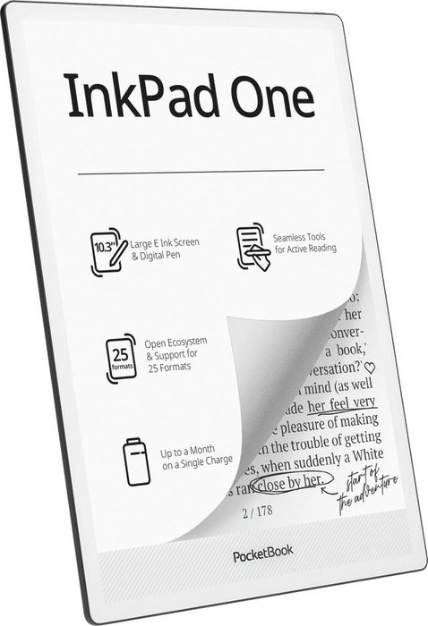 PocketBook InkPad One EU PB1030-8-WW Noir 26,2 cm (10,3 pouces)
