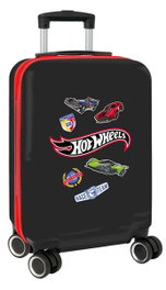 Safta Valise Cabine 20 Pouces pour Enfant Thème Hot Wheels 34.5x55x20 cm - Recommandé à Partir de 3 Ans