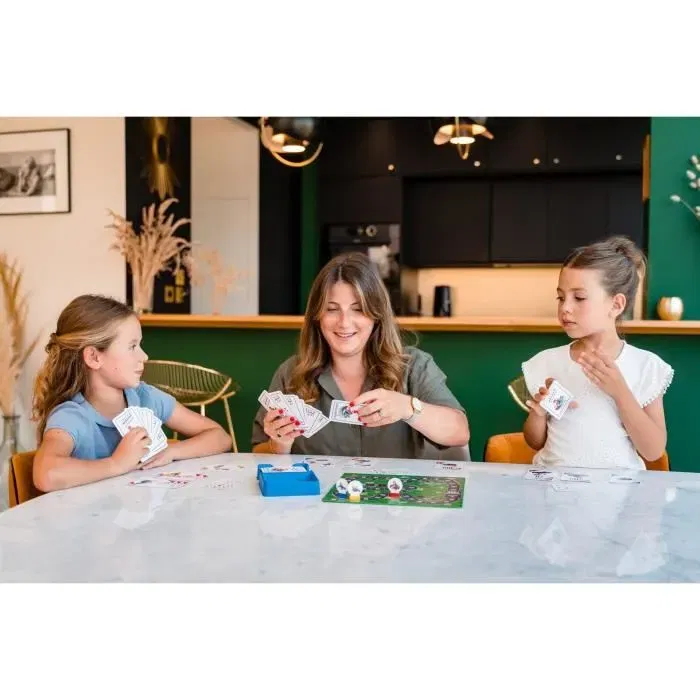 Dujardin - Jeu de Cartes Mille Bornes - Edition Mario Kart 2023 - Pour 2 à 6 Joueurs - Parcourez les 1000 Bornes avec Mario, Peach et Luigi