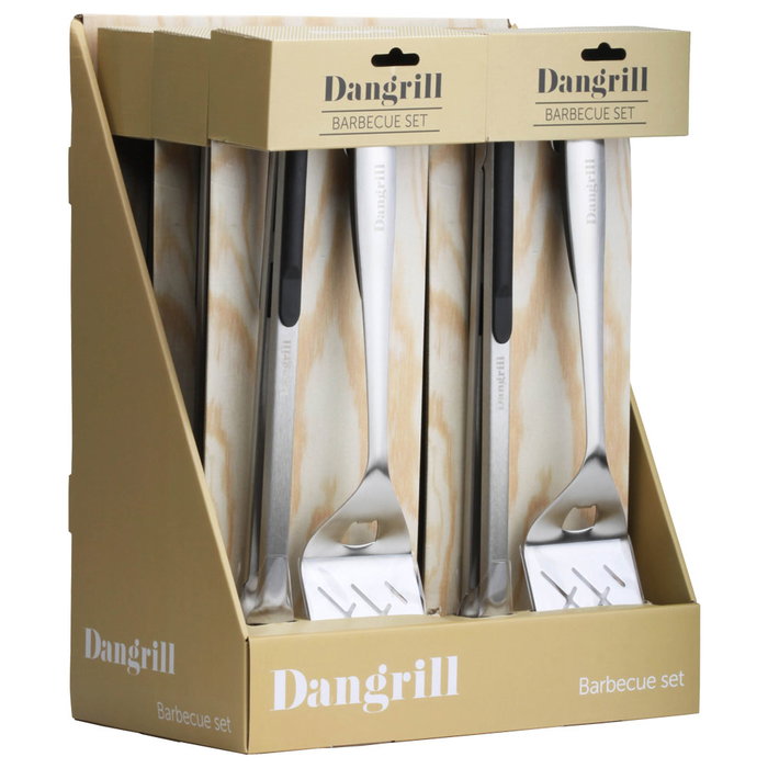 Dangrill Spatule et Pince BBQ en Acier Inoxydable