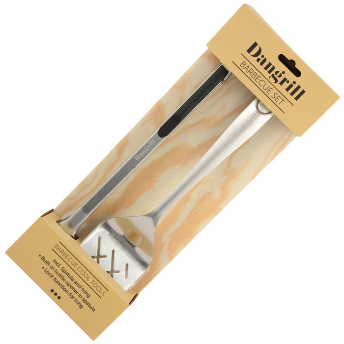 Dangrill Spatule et Pince BBQ en Acier Inoxydable