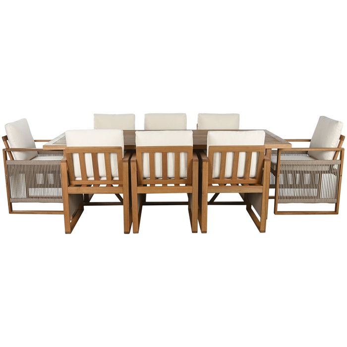 Ensemble Table + Chaises Home ESPRIT Marron 230 x 100 x 75 cm