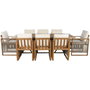 Ensemble Table + Chaises Home ESPRIT Marron 230 x 100 x 75 cm