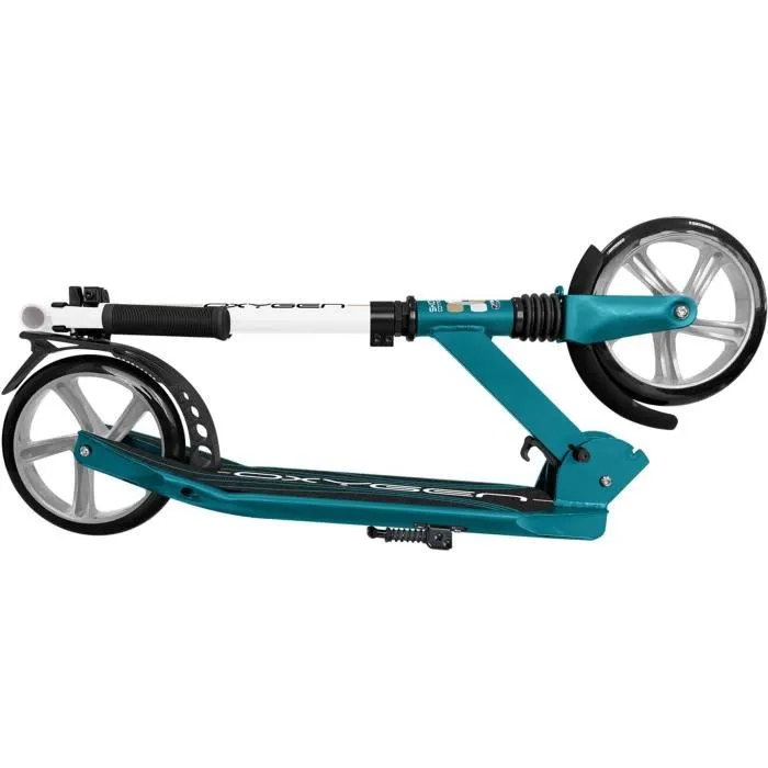 Stamp Skids Control Oxygen Trottinette Électrique Pliable - Roues PU 200 mm, Plateau Alu 56 cm, Hauteur Ajustable 93-101 cm, Verte - Réf. OX794200