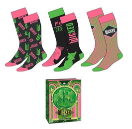 Wicked Pack de 3 paires de chaussettes unisexes - Taille pointure 36-43 - Multicolore