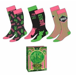 Cerdá Pack de 3 Chaussettes Wicked Multicolore 36-43