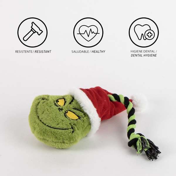 Cerdá Corde dentaire pour chien jouet The Grinch 43.0 x 13.0 x 7.5 cm