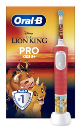 Oral-B brosse à dents électrique Pro Kids pour enfants avec 2 modes de brossage et autocollants Roi Lion, recommandée par les dentistes à partir de 3 ans