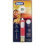 Oral-B Brosse à dents électrique pour enfants Pro Kids - Modèle Roi Lion avec 4 autocollants, 2 modes de brossage dont sensible, recommandée dès 3 ans
