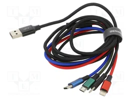 BASEUS Câble USB 2.0 High Speed 1,2m Noir Textile 3,5A