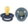BIBS Sucette bébé Taille 1 Deep Space Petrol - Embout rond - Pack de 2