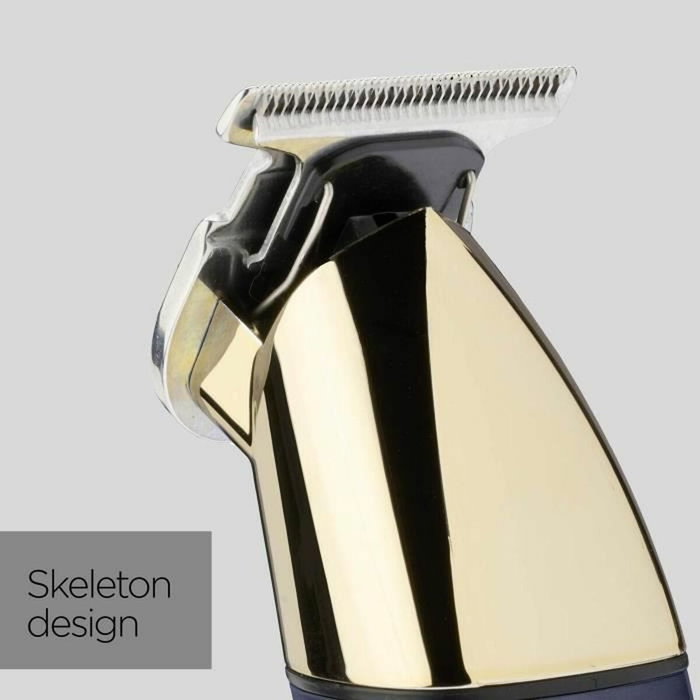 Babyliss T992E Super-X Metal Tondeuse à barbe sans fil, Or et Bleu Marine