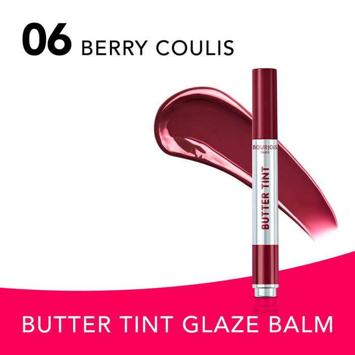 Bourjois Baume à Lèvres Butter Tint Glaze #06-Berry Coulis 2 gr Bourjois Baume à Lèvres Butter Tint Glaze #06-Berry Coulis 2 gr