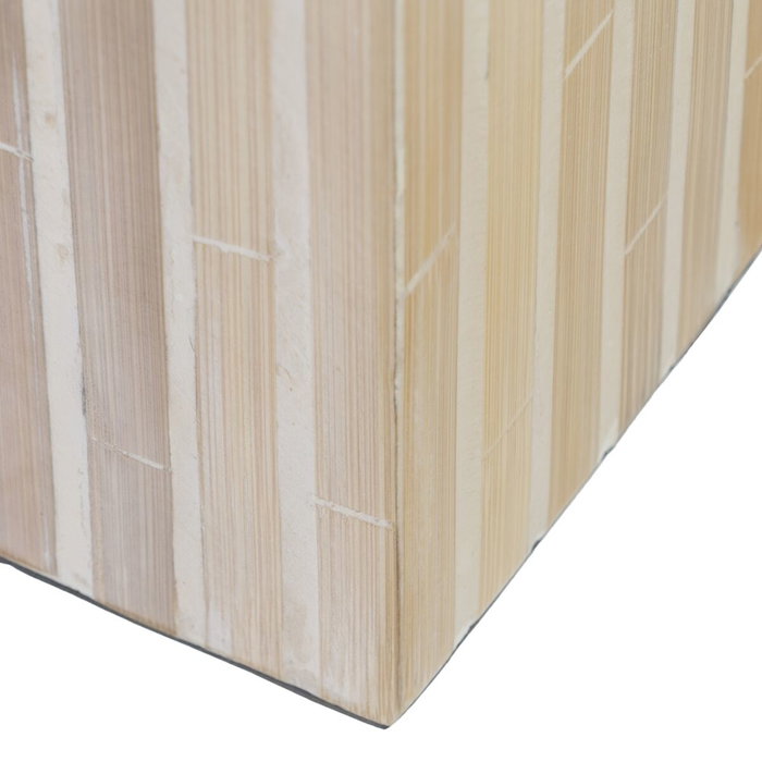 BigBuy Home Bougeoir Beige Bambou et Bois MDF BigBuy Home Bougeoir Beige Bambou et Bois MDF