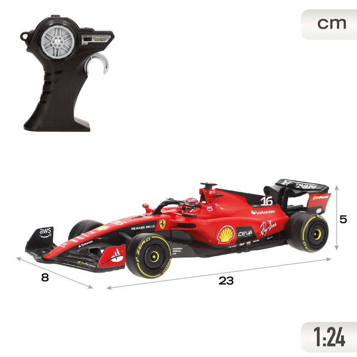 Maisto - Ferrari F1 Charles Leclerc - Voiture télécommandée - 6 fonctions - Échelle 1/24 - Avec chargeur USB - Jouet enfant +8 ans Maisto - Ferrari F1 Charles Leclerc - Voiture télécommandée - 6 fonctions - Échelle 1/24 - Avec chargeur USB - Jouet enfant +8 ans