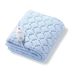Beurer UB-30 Couverture chauffante électrique individuelle, alèse chauffante, en coton et polaire pour soulager les douleurs