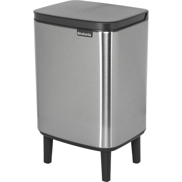 Brabantia Bo Trash Bin HI 7 l Acier Mat Résistant aux Traces de Doigts