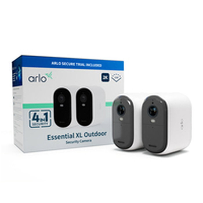Arlo Pack de 2 Caméras ESSENTIAL2 XL 2K Extérieur