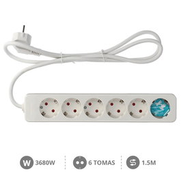 GSC Evolution Base multiple Serie Mega 6T 6 prises 1,5M