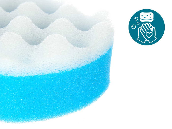 BERILO Assortiment d'éponges exfoliantes double couche, 14 pièces