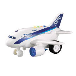 Tachan Avion à Friction et Lumière-Son avec Pilote 1:160 - Héros de la Ville - Multilingue (Anglais, Français, Allemand, Italien, Portugais, Espagnol)