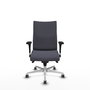 Piqueras Y Crespo Chaise de bureau Albacete, mécanisme Synchro, Gris foncé