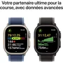 Apple Watch Ultra 3 GPS + Cellular 49mm Boîtier et Bracelet en Titane Noir Milanese Loop - Taille Small