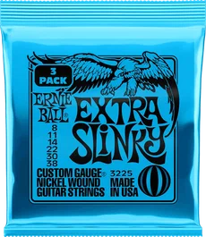Ernie Ball Jeu de cordes électrique Extra Slinky 8-38 Tripack (3)