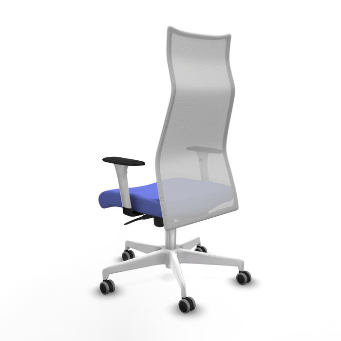Piqueras y Crespo Chaise de Bureau Albacete Bleu Clair et Blanc