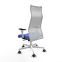 Piqueras y Crespo Chaise de Bureau Albacete Bleu Clair et Blanc