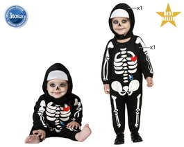 Déguisement Squelette Bébé Noir