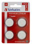 Verbatim Pile Lithium CR2450 3V - Lot de 4 - Pour lunettes 3D, télécommandes, appareils photo