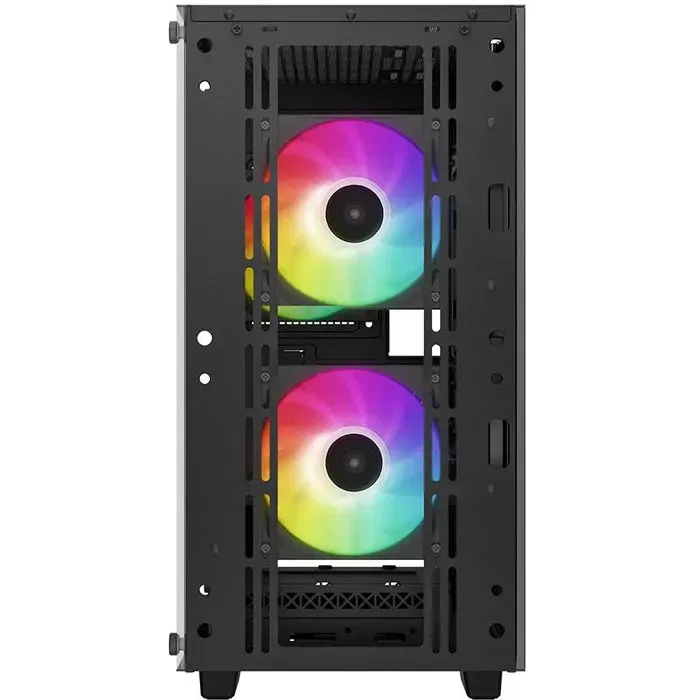 Deepcool CC360 Micro-ATX - Boîtier PC Mini Tour Noir avec 3 Ventilateurs ARGB, Panneau Latéral en Verre Trempé et Façade Mesh - Réf. R-CC360-BKAPM3-G-1
