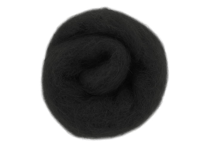 Felthu Feutre de laine noir 100g Felthu Feutre de laine noir 100g