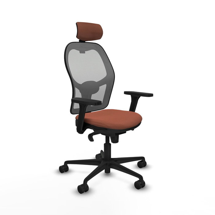 Piqueras y Crespo Chaise de Bureau avec Appui-tête Jorquera 3D036N2 Marron Gris Piqueras y Crespo Chaise de Bureau avec Appui-tête Jorquera 3D036N2 Marron Gris