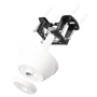 Ventilateur de Plafond LED Blanc/Haya 45W 4400LM CCT, Moteur DC Ultra Silencieux, Fonction Été/Hiver, avec Télécommande et Pales Rétractables