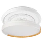 Ventilateur de Plafond LED Blanc/Haya 45W 4400LM CCT, Moteur DC Ultra Silencieux, Fonction Été/Hiver, avec Télécommande et Pales Rétractables