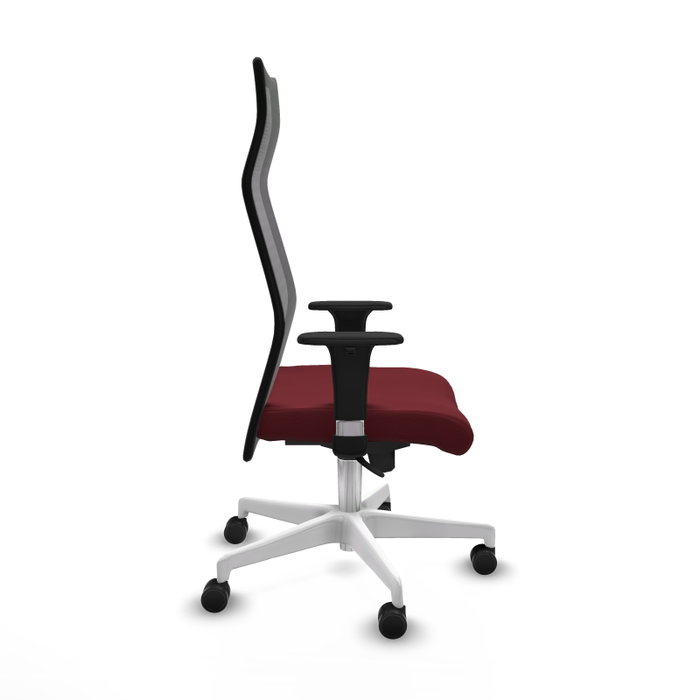 Piqueras y Crespo Chaise de Bureau Albacete Bordeaux et Noir