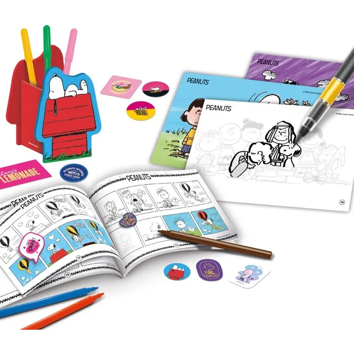 Lisciani Giochi Peanuts Activités Créatives Comics - Atelier bande dessinée Snoopy