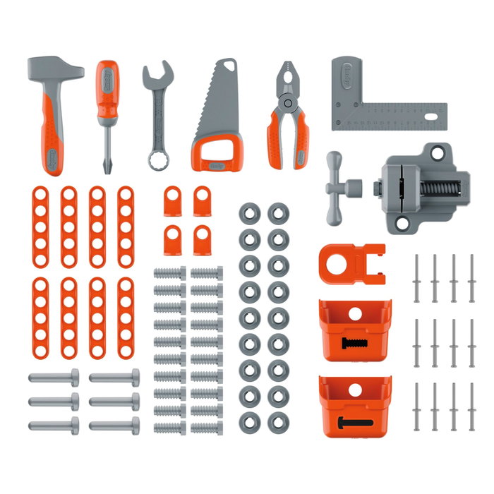 Smoby Black + Decker Établi Bricolo avec 78 accessoires