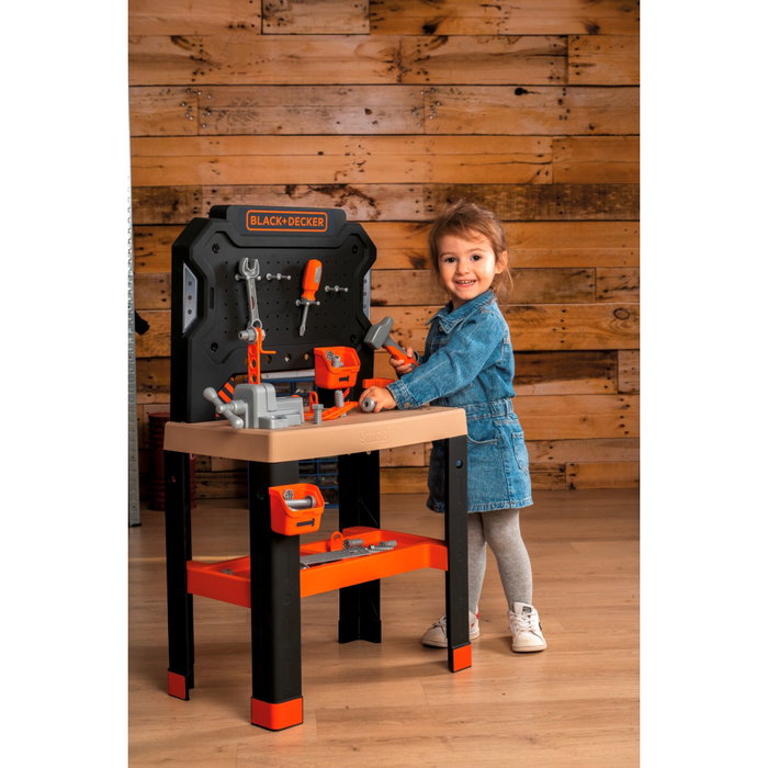 Smoby Black + Decker Établi Bricolo avec 78 accessoires