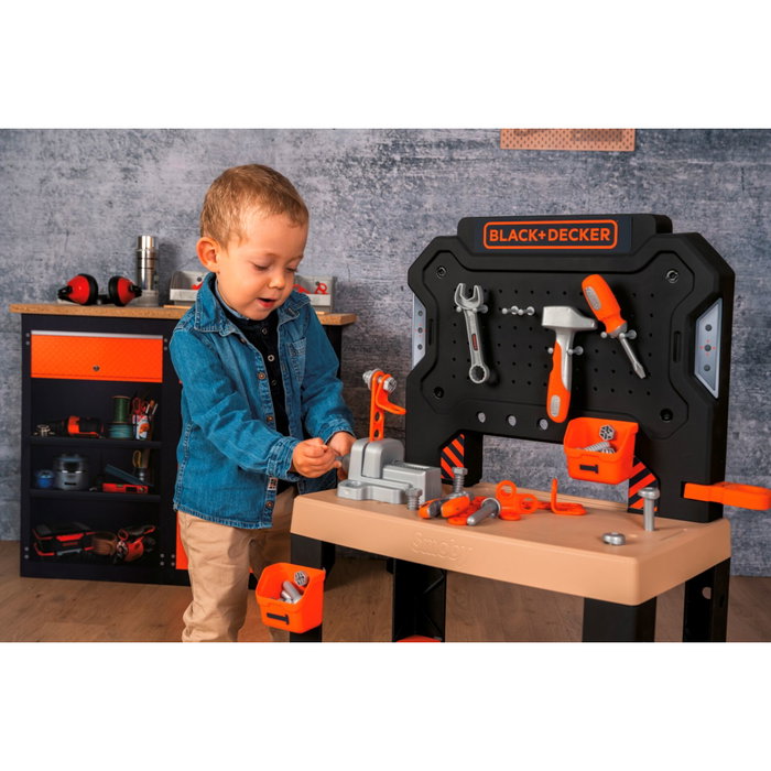 Smoby Black + Decker Établi Bricolo avec 78 accessoires