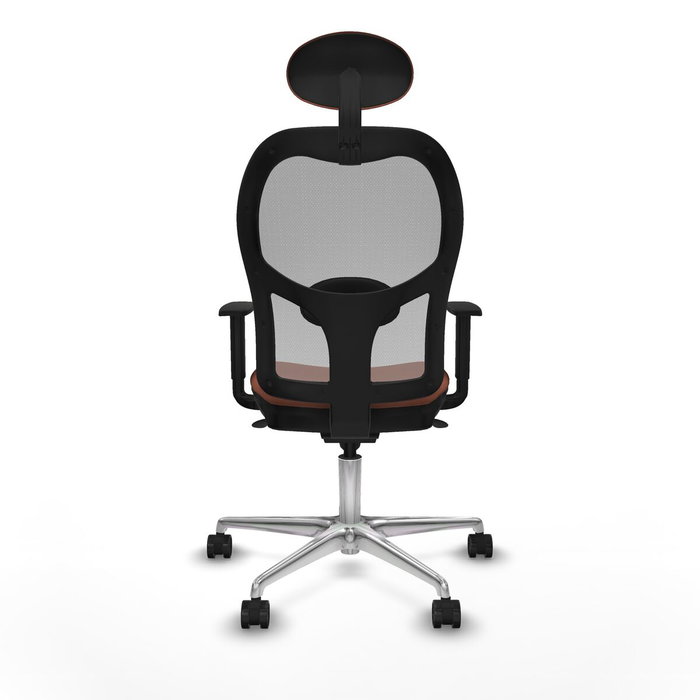Piqueras y Crespo Chaise de Bureau avec Appui-tête 1D086N1 Marron Gris Piqueras y Crespo Chaise de Bureau avec Appui-tête 1D086N1 Marron Gris