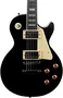 EKO Guitare Électrique LS300 Type Les Paul - Noire, 6 Cordes, Humbuckers, Laurel