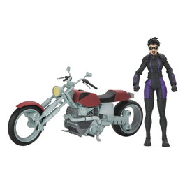 NECA Tortues Ninja (The Last Ronin The Lost Years) Figurine Casey Marie avec Moto Last Ronin 18 cm